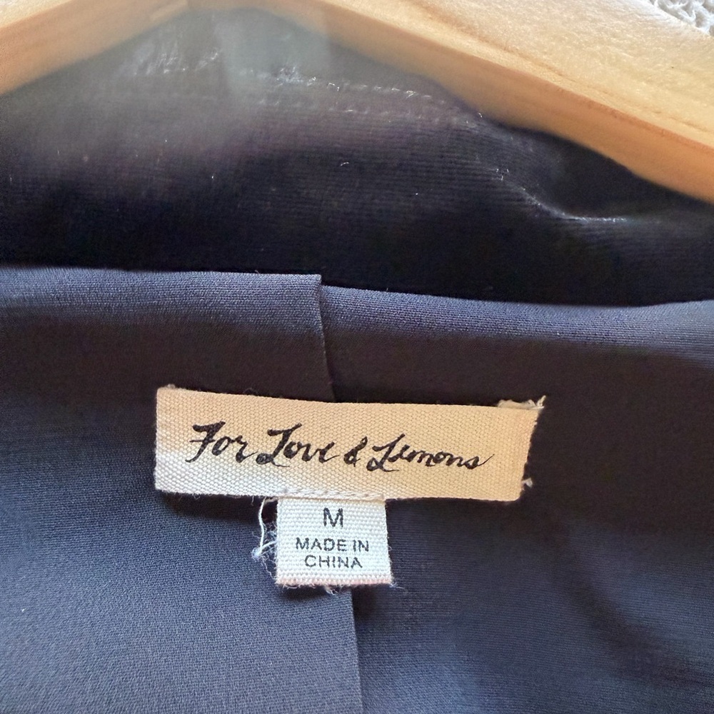 For Love And Lemons Viva Velvet Black Elegant Women's Jacket - Picture 8 of 9